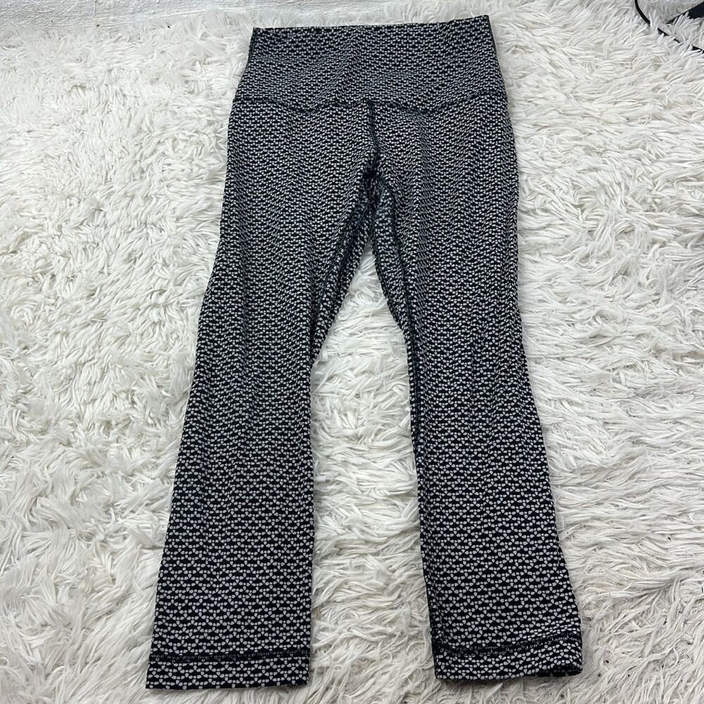 Lululemon Align Crop *21" Monochromic Ice Grey Black